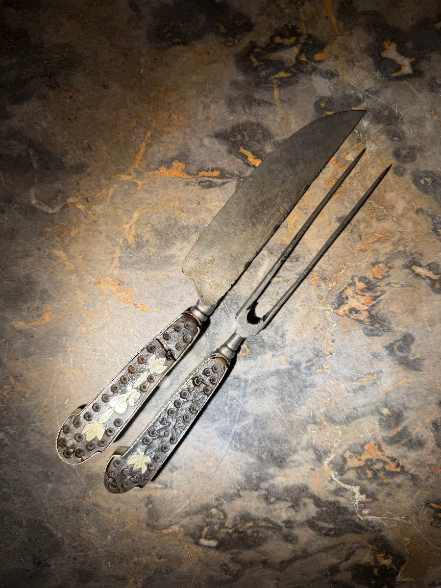 Pair Of Travel Cutlery - Circa 1800-photo-2