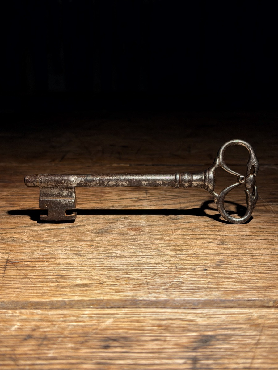 Clef en fer forgé aux serpents - XVIIIe siècle 18e-photo-2