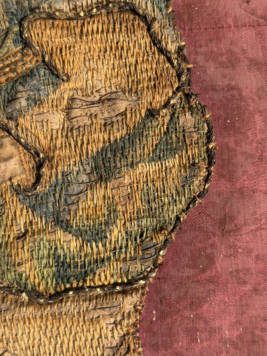 Orphrey / Embroidery Of Saint Apolline - 17th Century-photo-2