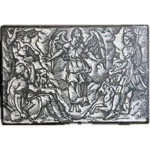 Matrice, Bois gravé à décor biblique d’époque Renaissance - XVIe siècle 16e