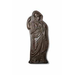 Cast Iron Antique Style Subject Depicting Minerva - 19th Century