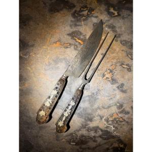 Pair Of Travel Cutlery - Circa 1800