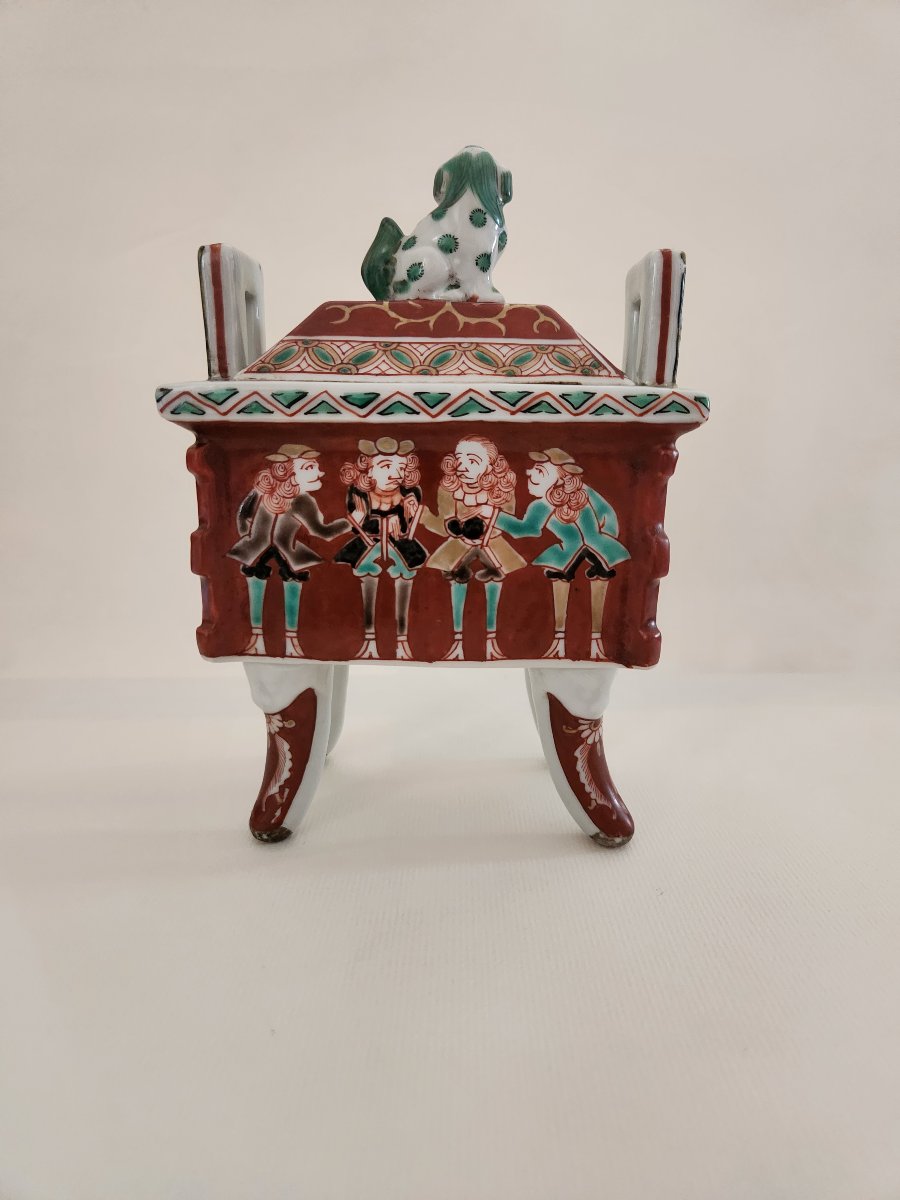 Japanese Porcelain Incense Burner-photo-2