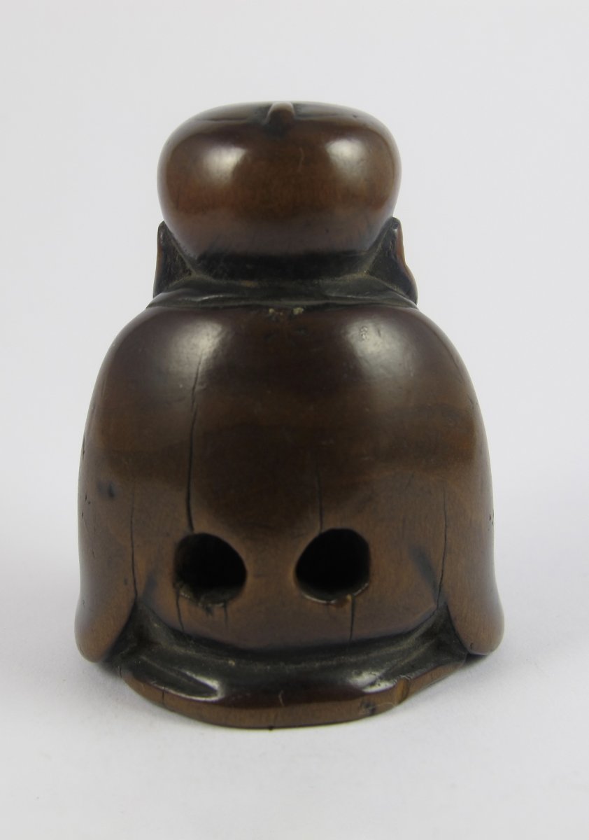 Wooden Netsuke - Fukusuke-photo-2