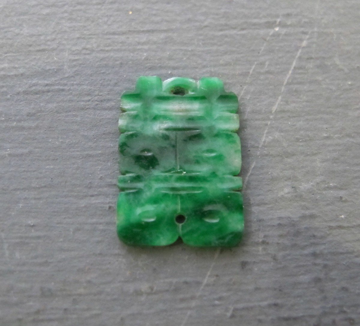 Proantic: Set Of Four Elements In Green Jadeite China