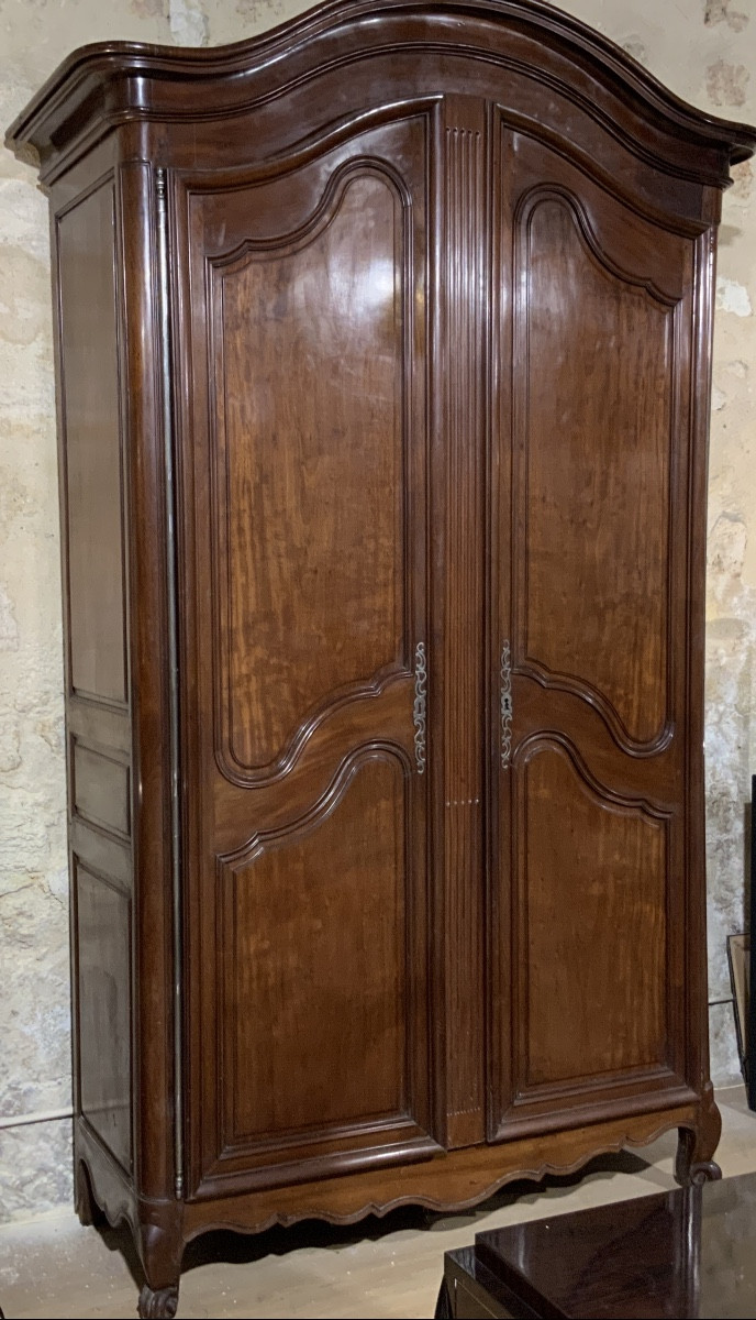 Armoire buffet Bordelaise 18e en acajou massif 