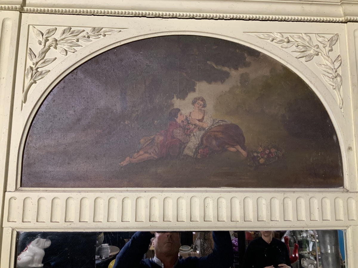 Grand miroir trumeau-photo-2