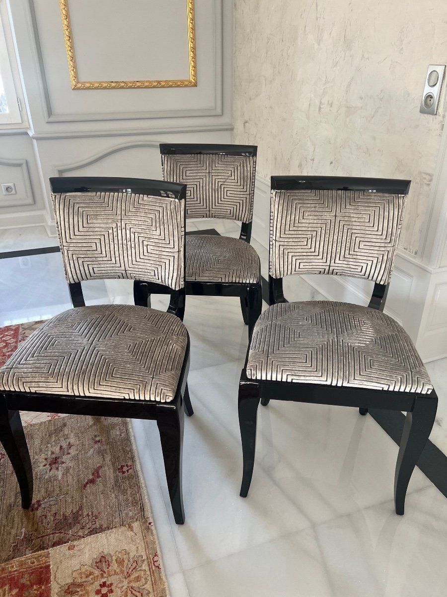 Six Art Deco Chairs