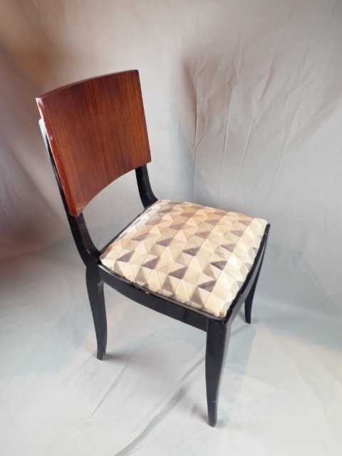 Chaises Art Déco En Palissandre Des Indes -photo-2