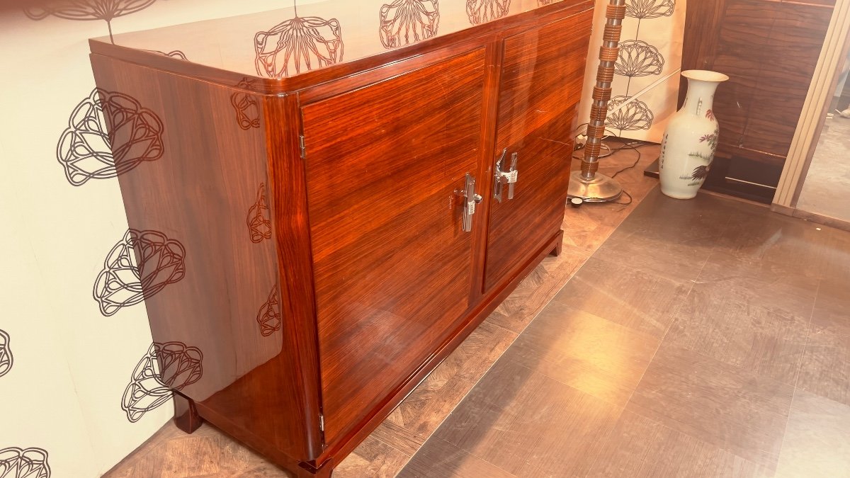 Enfilade Art Déco En Palissandre Des Indes-photo-3