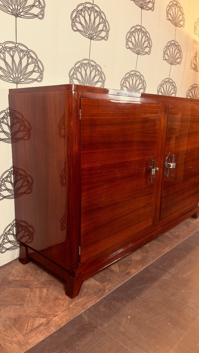 Enfilade Art Déco En Palissandre Des Indes-photo-6