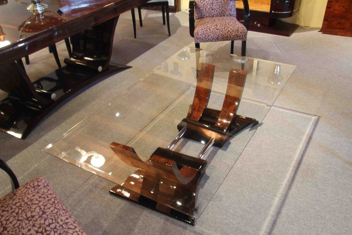 Art Deco Coffee Table In Rio Rosewood-photo-3