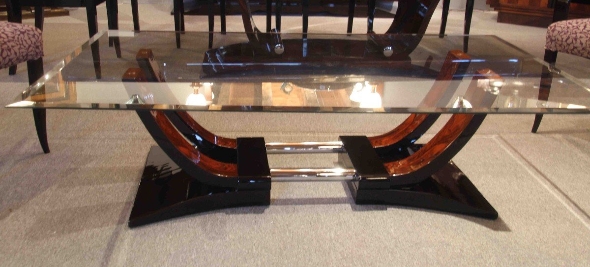 Art Deco Coffee Table In Rio Rosewood-photo-4