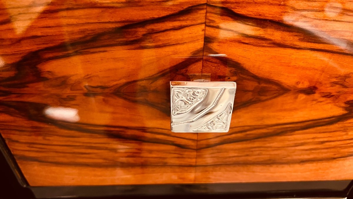 Art Deco Burl Walnut Wardrobe -photo-5