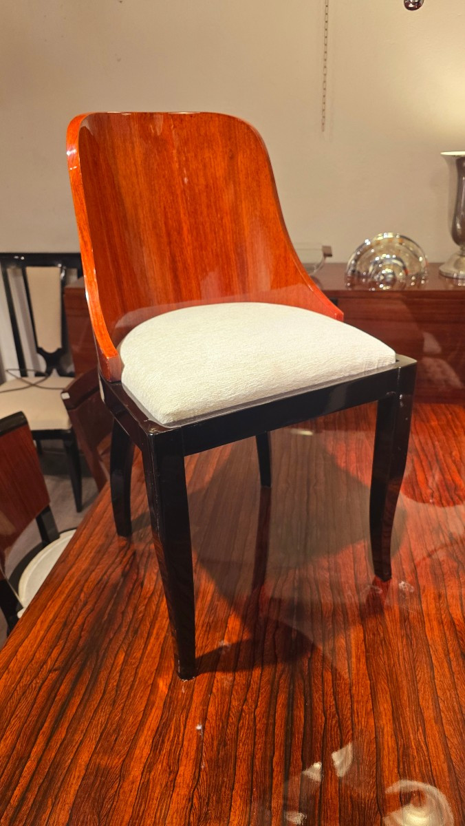 Art Deco Chairs In Indian Rosewood 