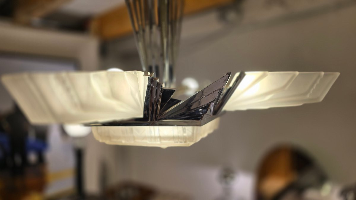 Lustre Art Deco Petitot -photo-2