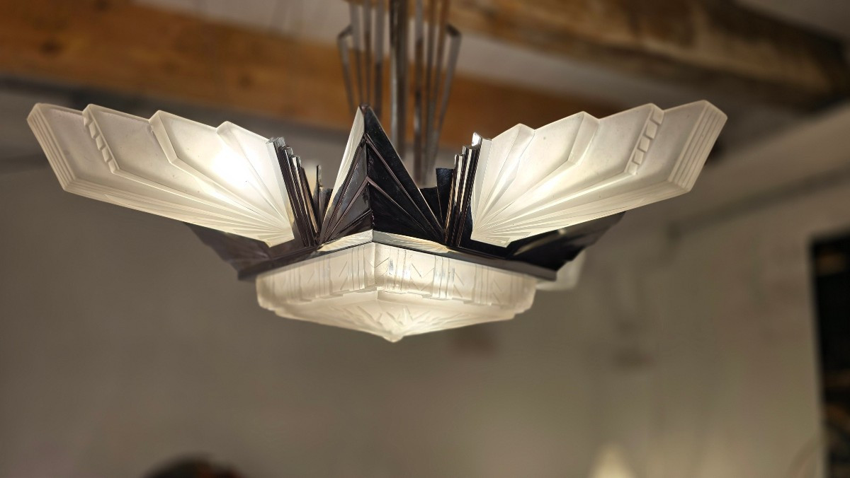 Lustre Art Deco Petitot 