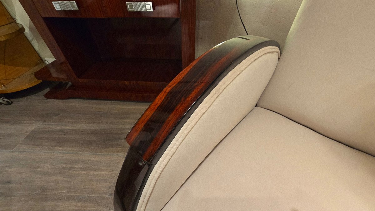 Art Deco Club Lounge In Macassar Ebony-photo-3