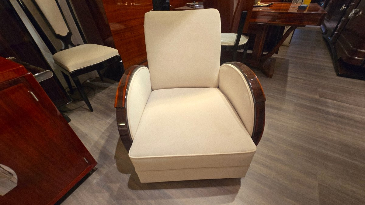 Art Deco Club Lounge In Macassar Ebony-photo-4