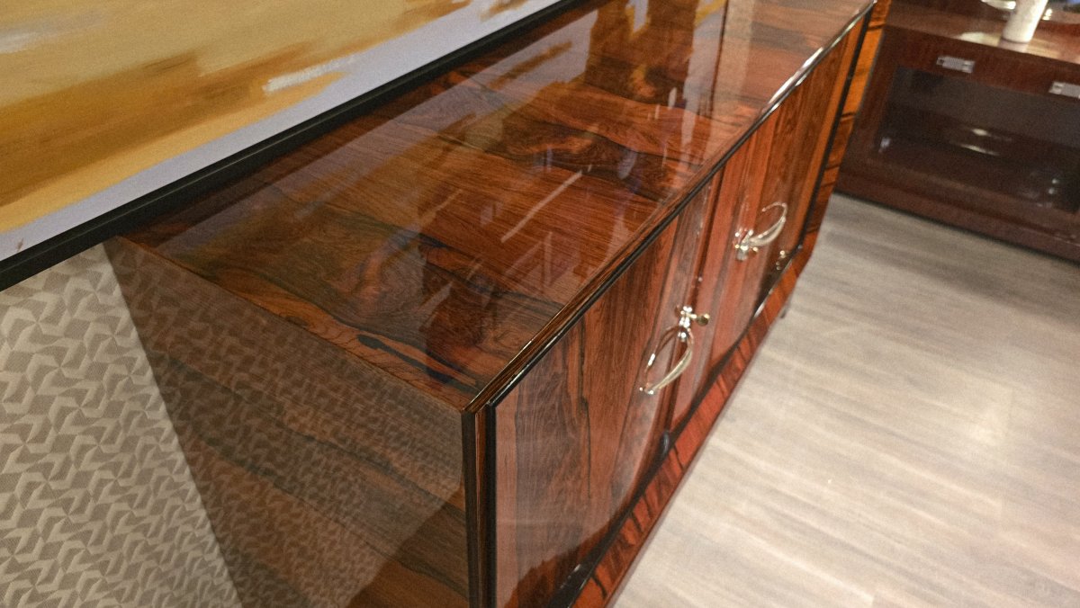 Art Deco Sideboard In Rio Rosewood -photo-2