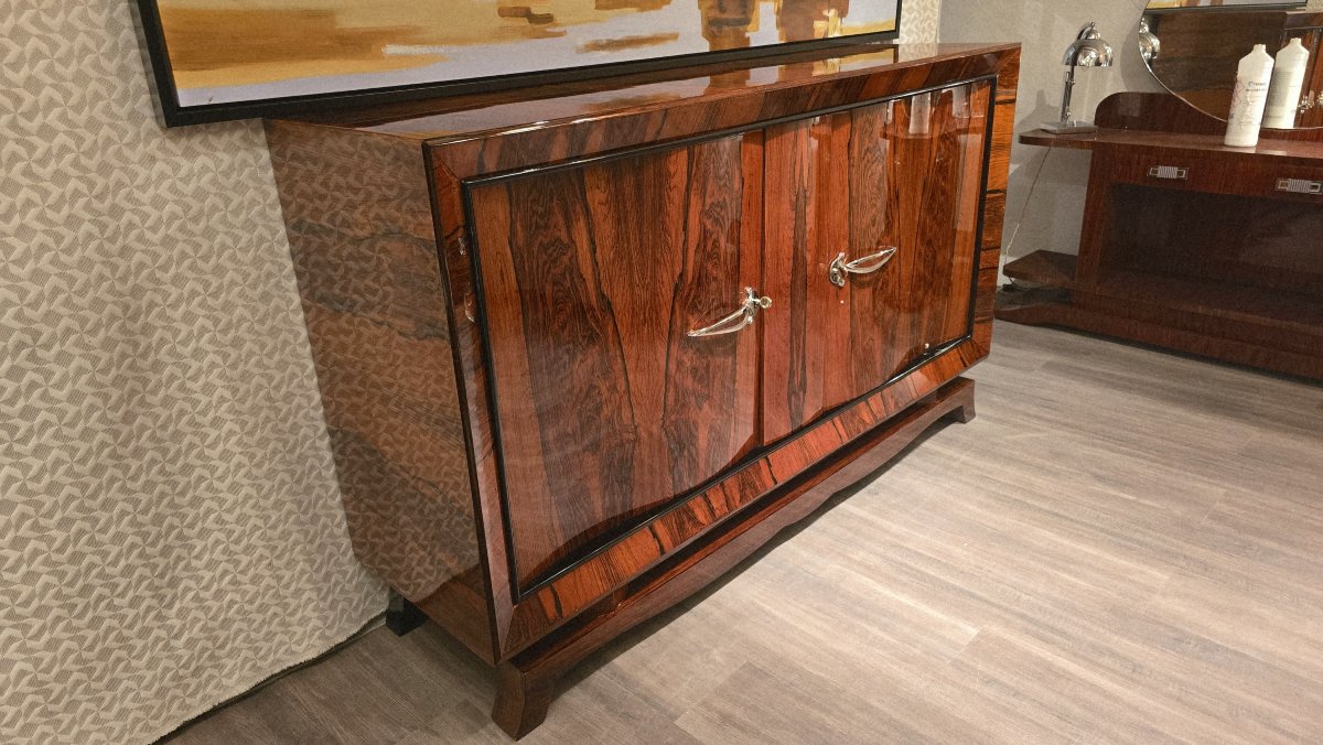 Art Deco Sideboard In Rio Rosewood -photo-4