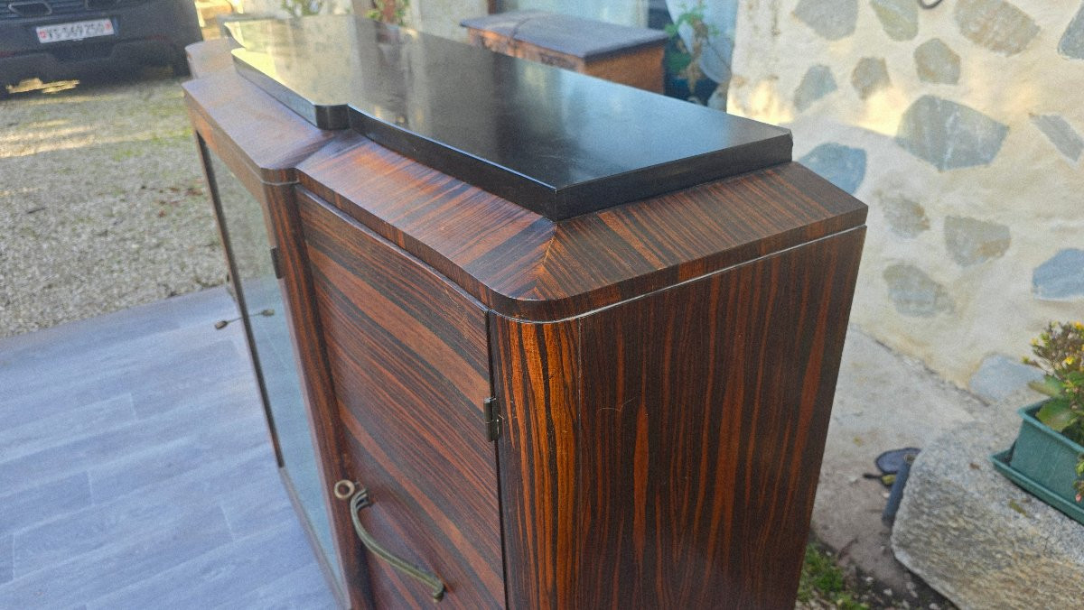 Art Deco Sideboard In Macassar Ebony -photo-2