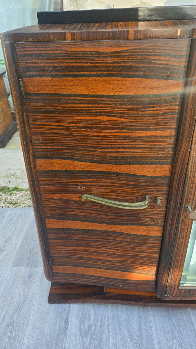 Art Deco Sideboard In Macassar Ebony -photo-4