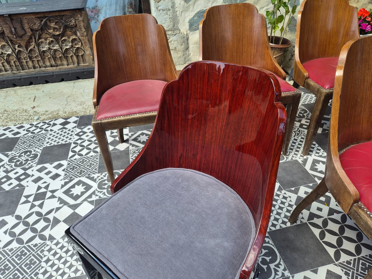 Art Deco Gondola Chairs Made Of Rosewood-photo-3