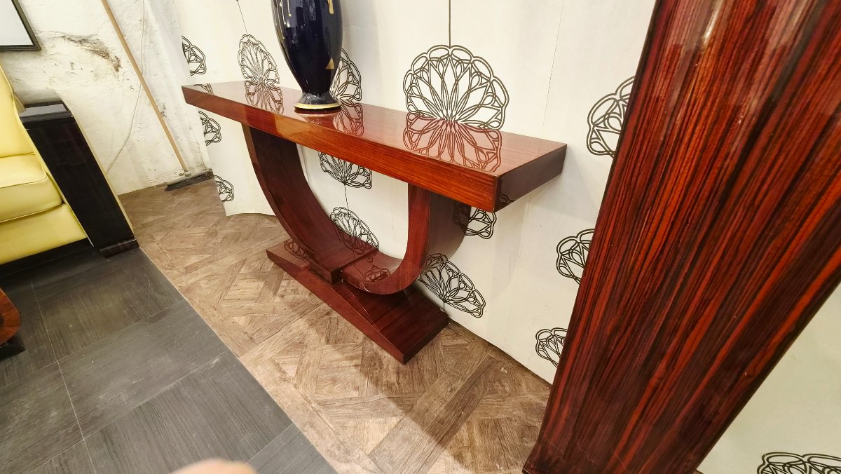 Art Deco Side Tables Made Of Indian Rosewood (pair)-photo-4