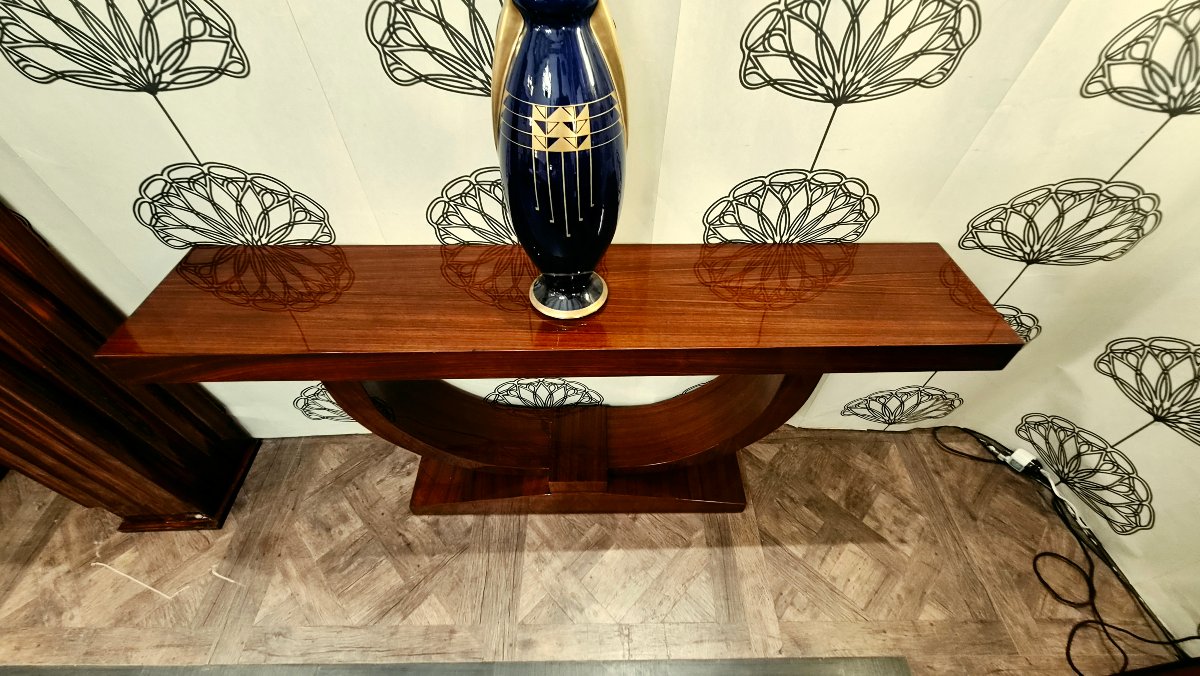 Art Deco Side Tables Made Of Indian Rosewood (pair)-photo-8