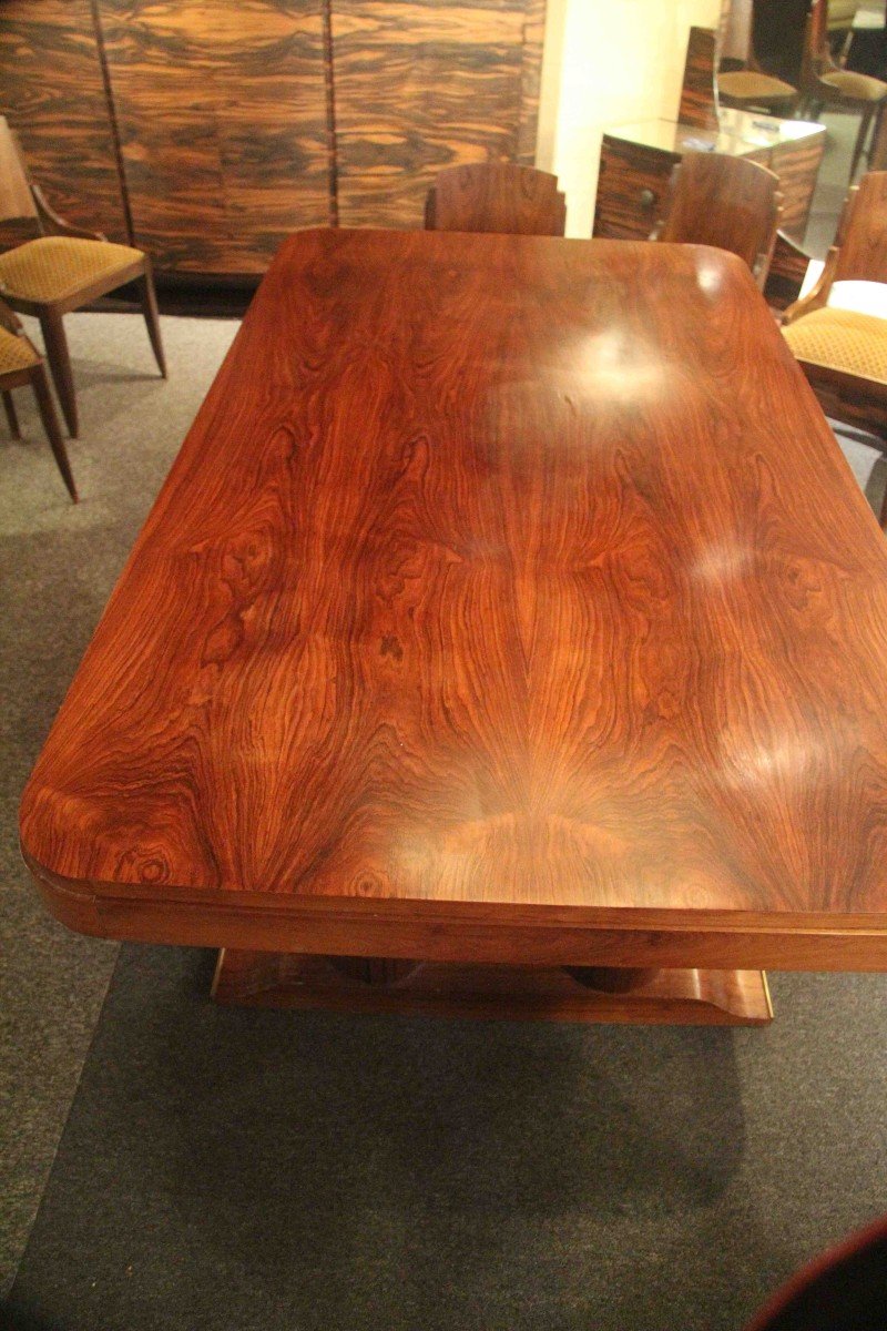 Art Deco Dining Table In Rio Rosewood-photo-1