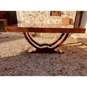 Art Deco Dining Table In Indian Rosewood