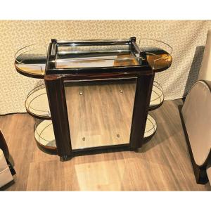 Bar art deco  Tugas en ébène de Macassar 