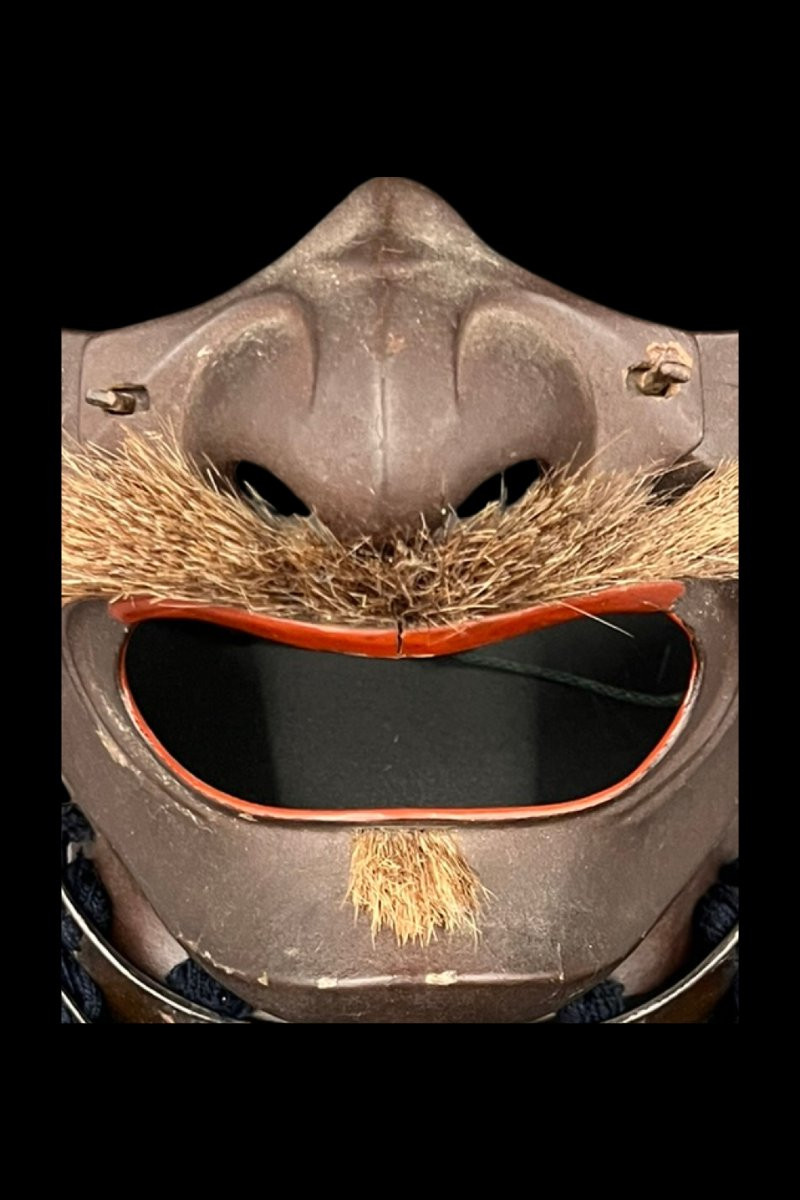 Mempo (half-mask), Samurai Mask, Japan Edo Period (1603-1868)-photo-2
