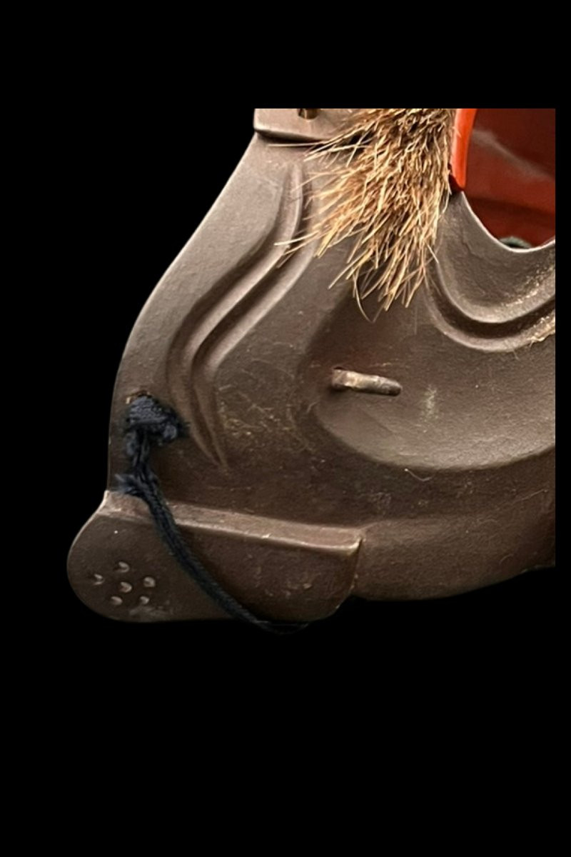 Mempo (half-mask), Samurai Mask, Japan Edo Period (1603-1868)-photo-1