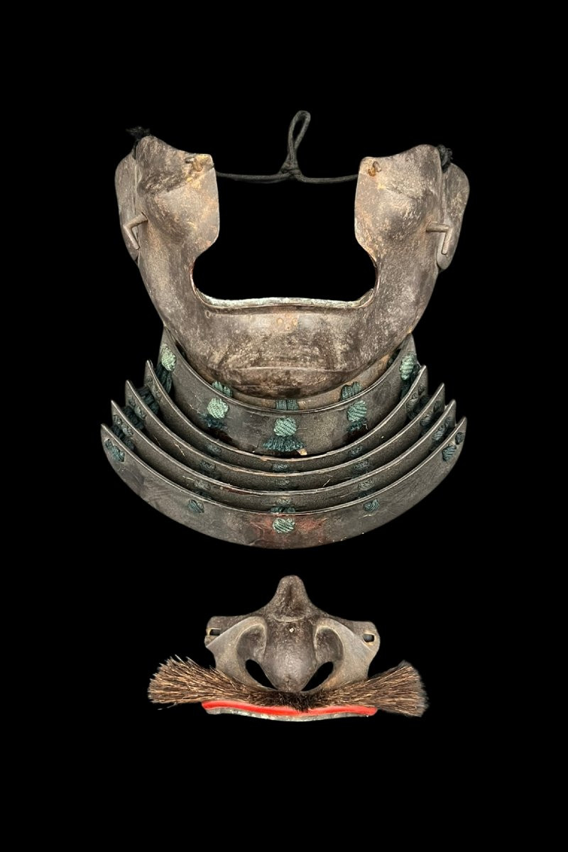 Mempo (half-mask), Samurai Mask, Japan Edo Period (1603-1868)-photo-4