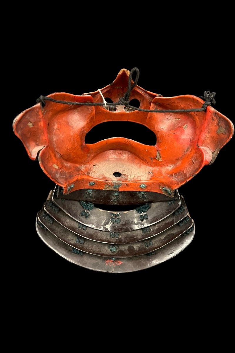 Mempo (half-mask), Samurai Mask, Japan Edo Period (1603-1868)-photo-4