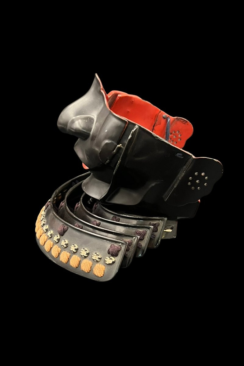 Mempo, masque de samouraï, JAPON Epoque SHOWA-photo-4