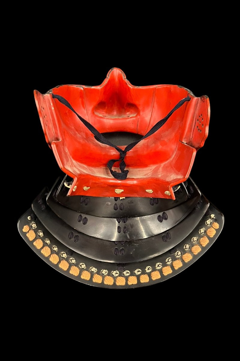 Mempo, masque de samouraï, JAPON Epoque SHOWA-photo-3