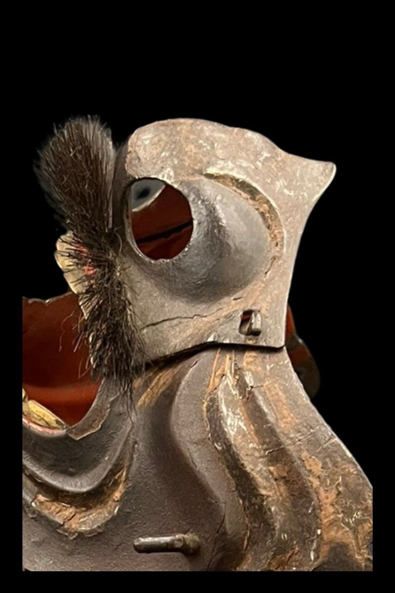 Mempo, Half-mask Of A Samurai, Japan Edo Period (1603-1868)-photo-1