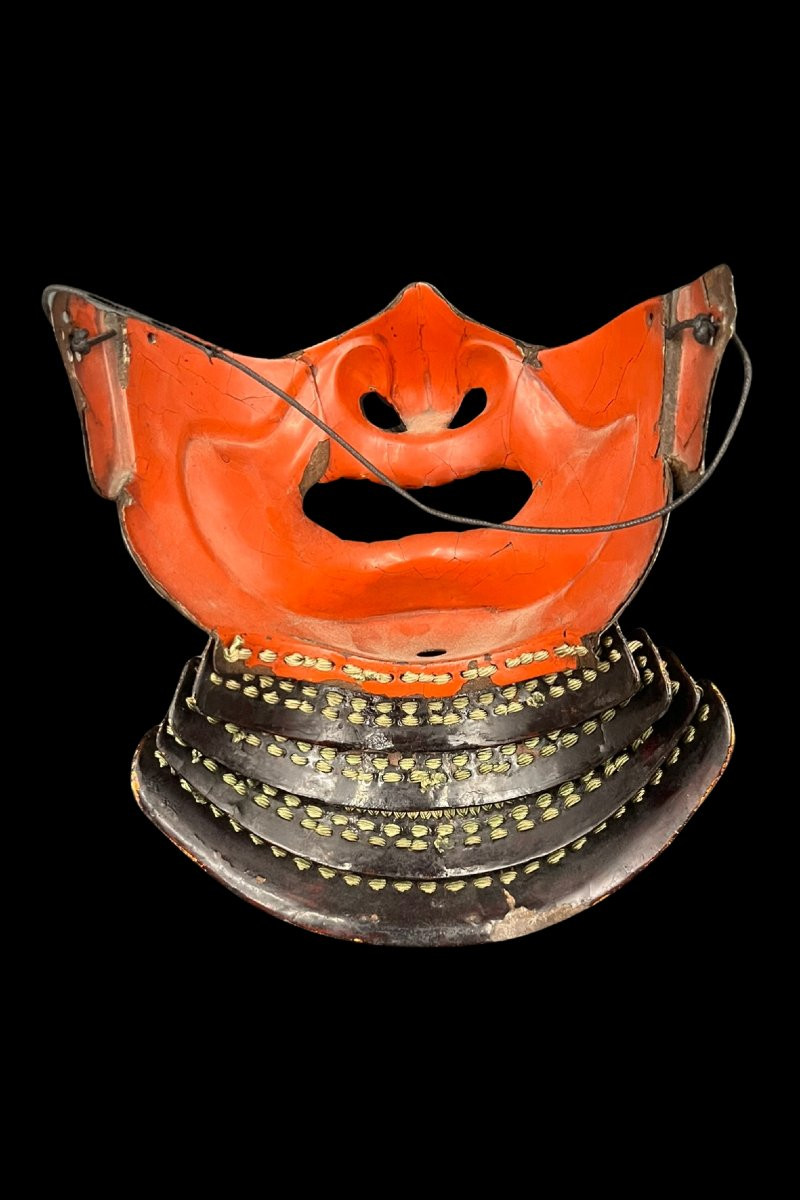 Mempo, Half-mask Of A Samurai, Japan Edo Period (1603-1868)-photo-3