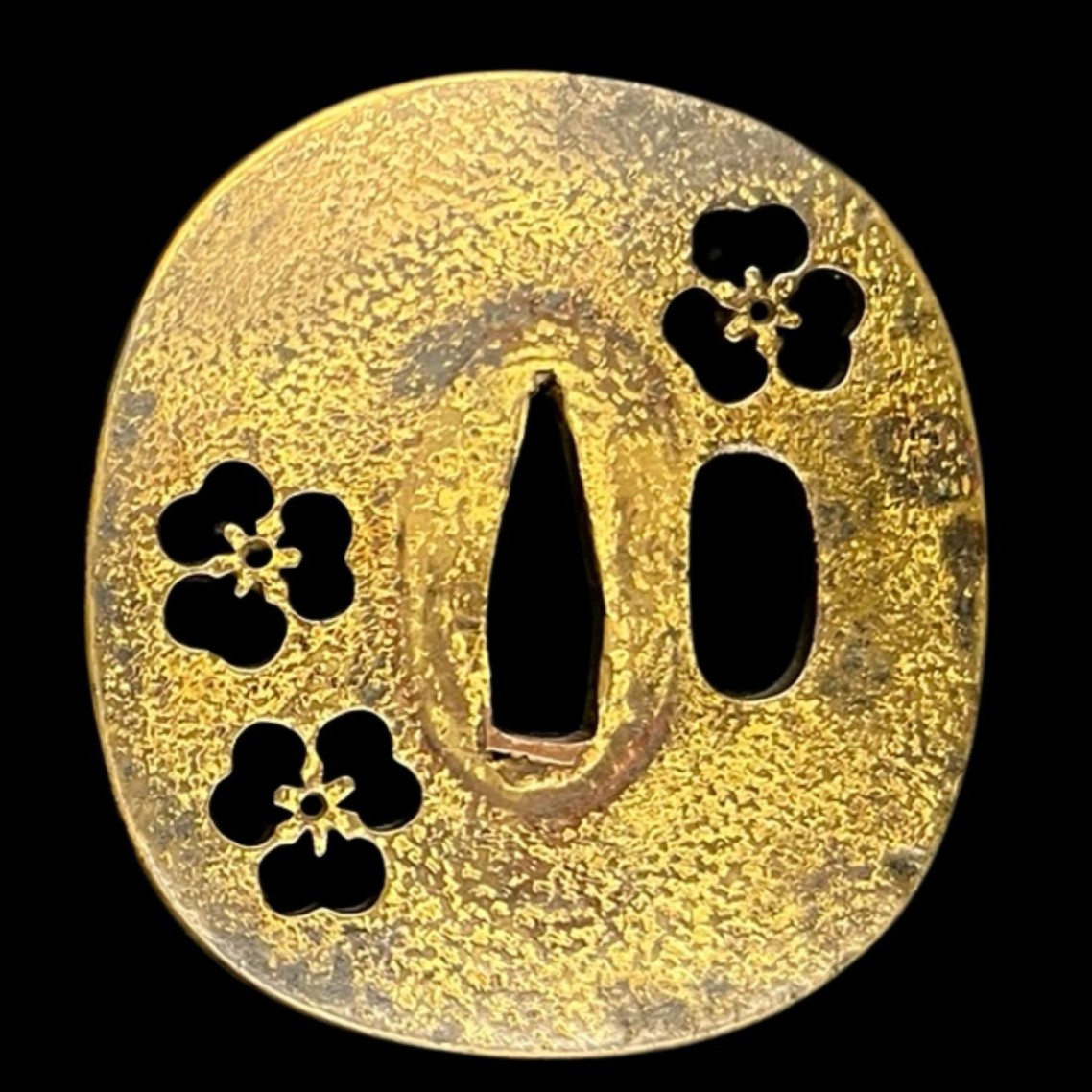 Openwork Iron Tsuba With Trilobed Floral Decoration, Japan, Edo Period (17th-19th Century)-photo-4