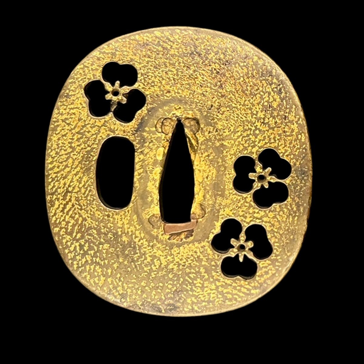 Openwork Iron Tsuba With Trilobed Floral Decoration, Japan, Edo Period (17th-19th Century)