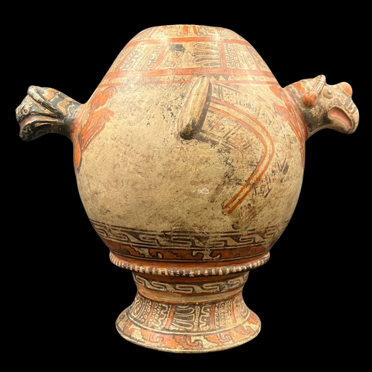 Large Condor-headed Vase Nicoya Culture Guanacaste Region Costa Rica