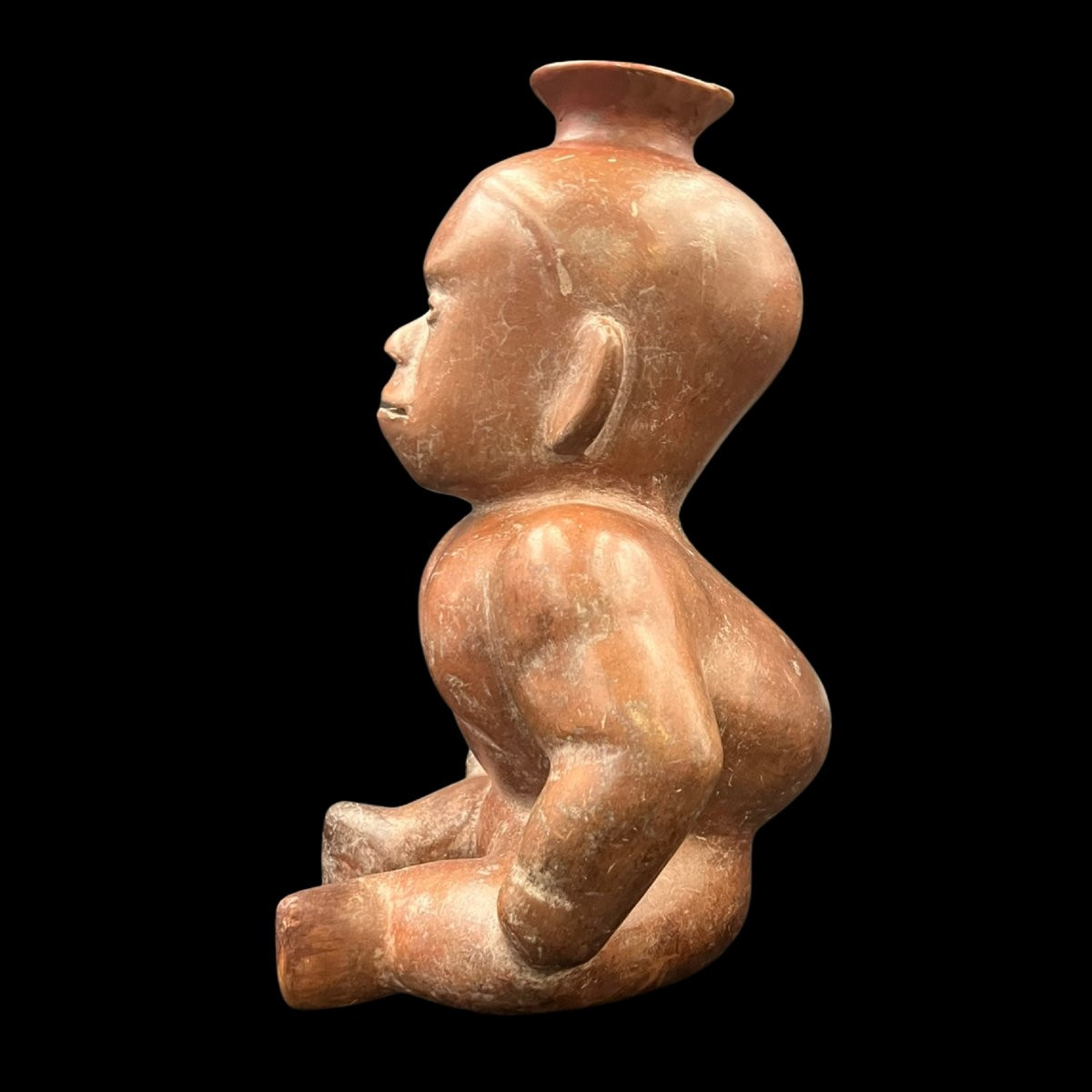 Large Figure Earthenware, Colima Culture Mexico-photo-2