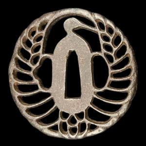 Tsuba en fer ajouré – décor de phénix (HŌ-Ō) Japon – Époque Edo (XVIIe–XVIIIe siècle)