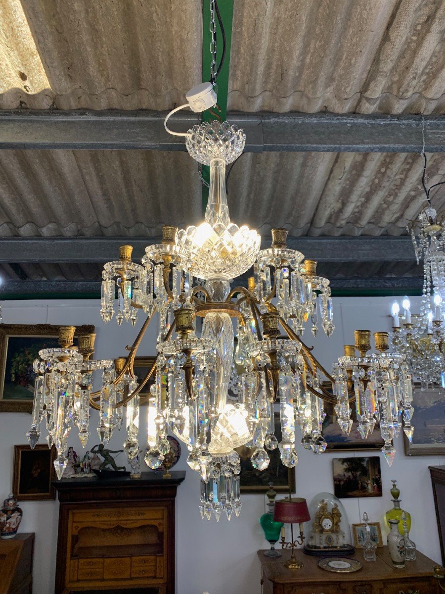 Large Baccarat Crystal Chandelier-photo-2