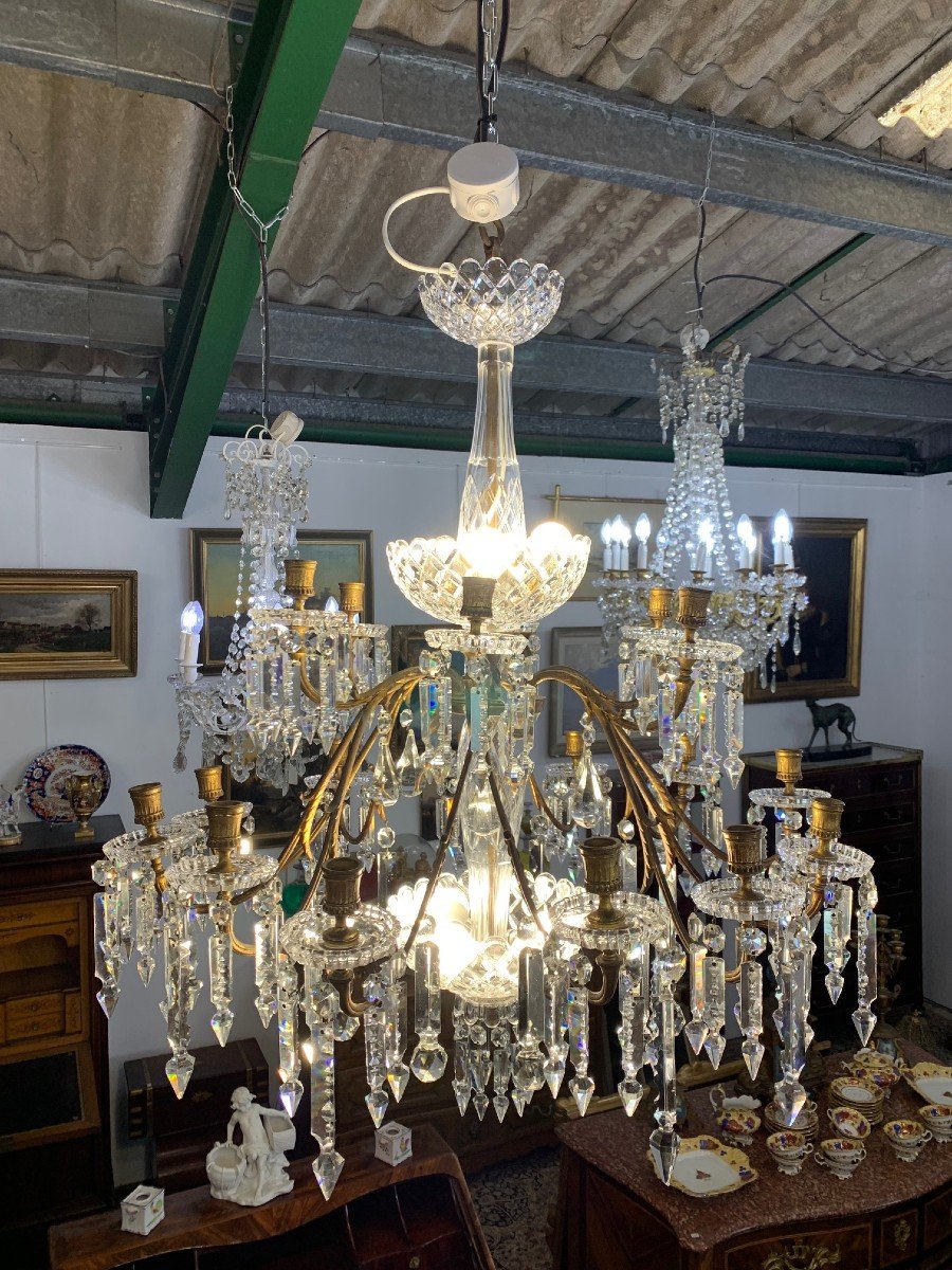 Large Baccarat Crystal Chandelier-photo-2