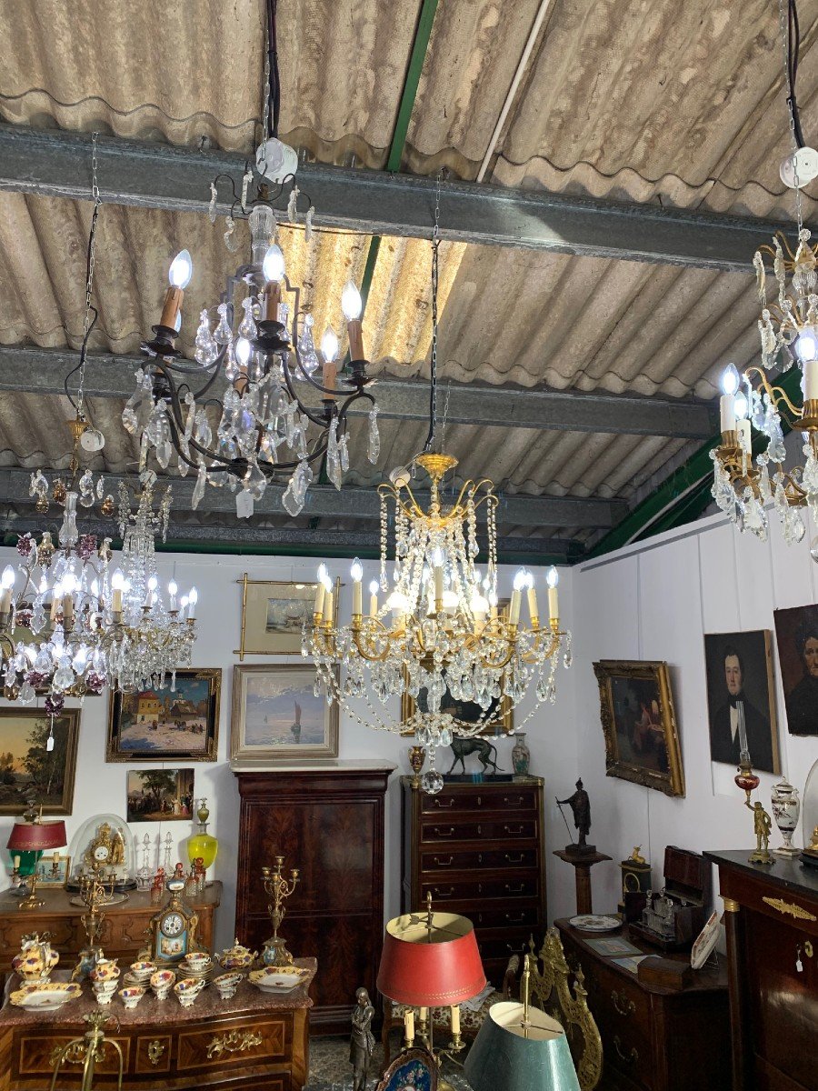 Very Large Chandelier With Pampilles 15 Lights-photo-2