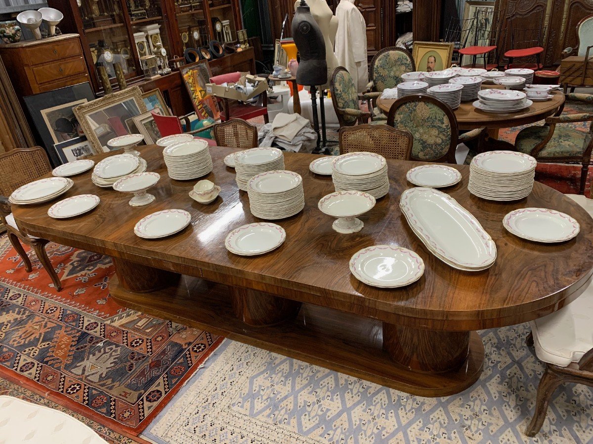 Large Earthenware Table Service Late 19th Toy And Leveillé